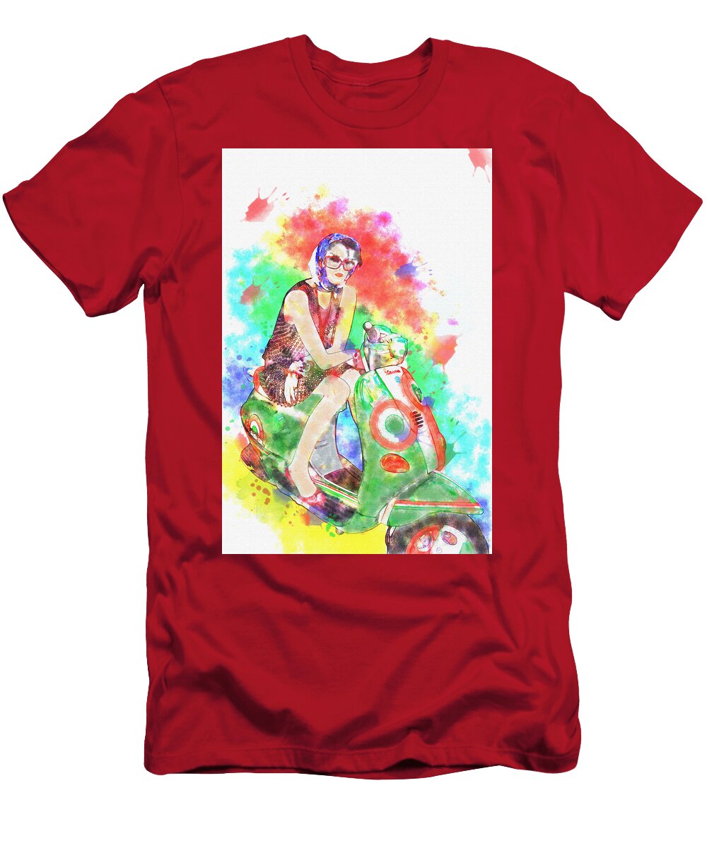 Tricolor Vespa Darin Williams T-Shirt