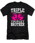 Triple Blessed Triplet Brother Pregnancy Baby Shower Dhbubble T-Shirt