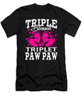 Triple Blessed Triplet Paw Paw Pregnancy Baby Shower Dhbubble T-Shirt
