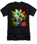 Trippy Hippy Psychedelic Doobie Smoking Granny a Colorful Wacky Weed Design Wacky Weed Designs T-Shirt
