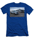 Truck and Fighter Jet on Tarmac Jerry Orourke T-Shirt