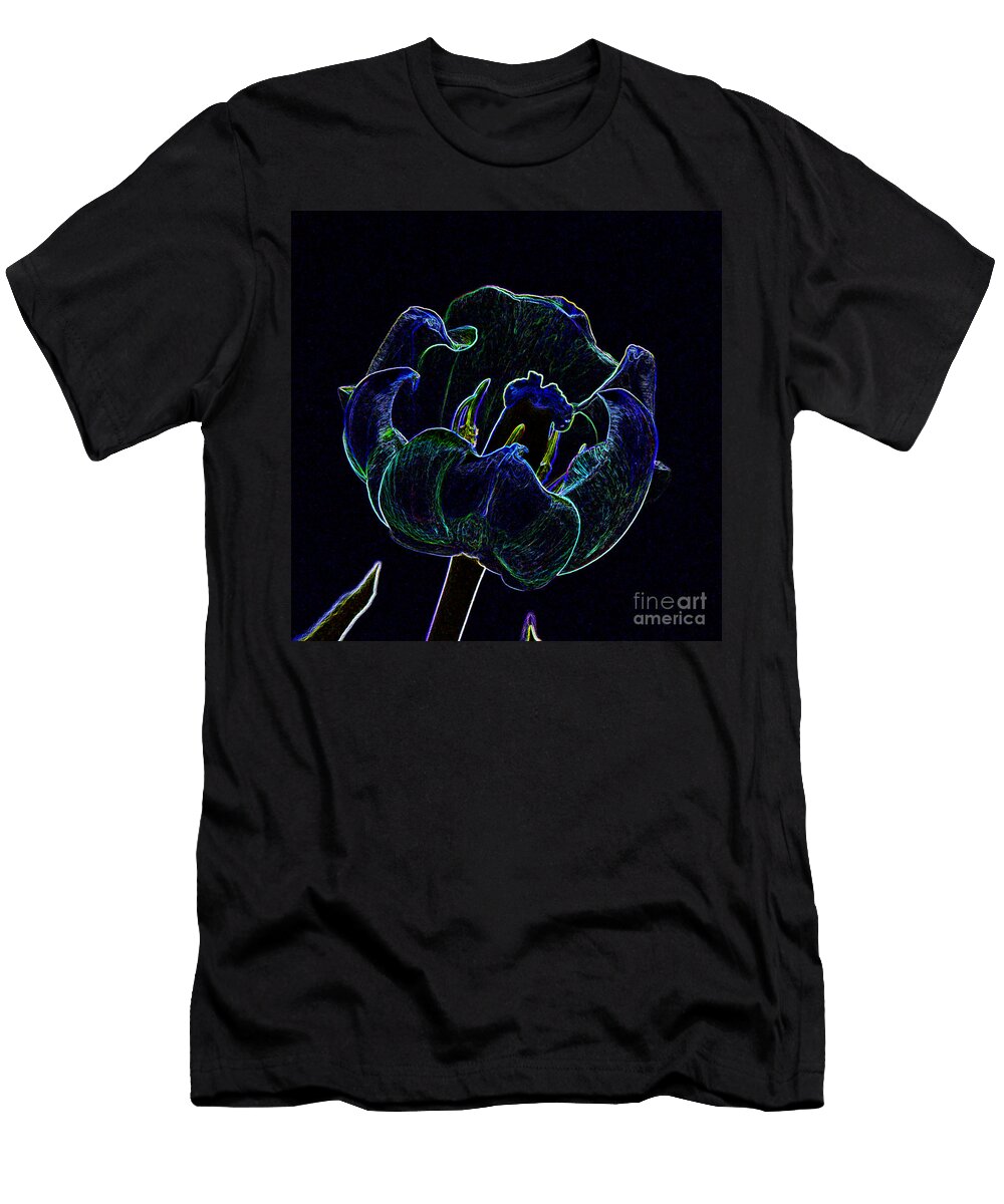 Tulip Glowing in the Moonlight Renee Trenholm T-Shirt