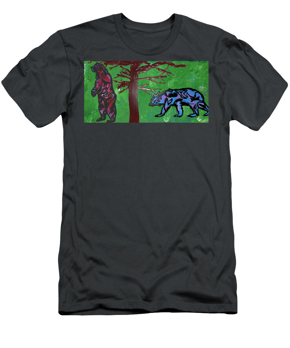 Two Bears Doing Time Robert Margetts T-Shirt