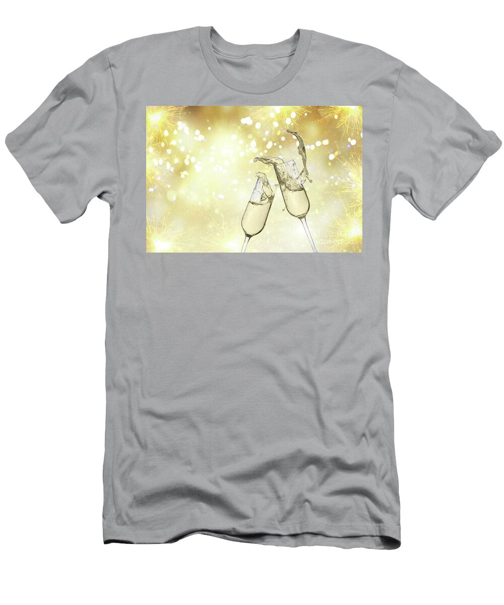 Two Champagne Glasses Anastasy Yarmolovich T-Shirt