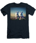 Two Fluffy Husky Dogs in the Meadows Mr Sizsus T-Shirt