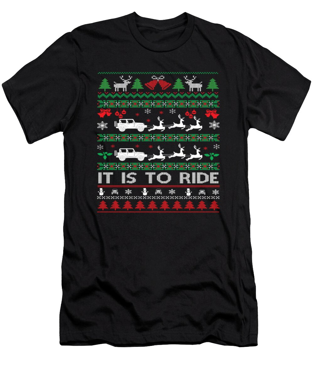 Ugly Christmas It Is to Ride Jeep Tinh Tran Le Thanh T-Shirt