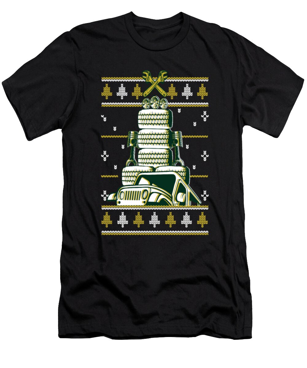 Ugly Christmas Jeep Sweater Tinh Tran Le Thanh T-Shirt
