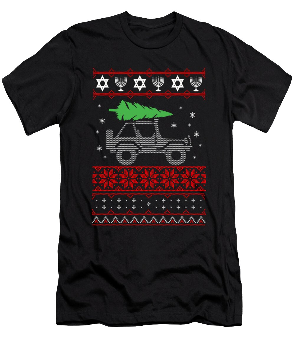 Ugly Christmas Sweater Jeep Tree Tinh Tran Le Thanh T-Shirt