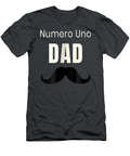 Umero Uno Dad Funny Mustache Fathers Day Arrah Agatha T-Shirt