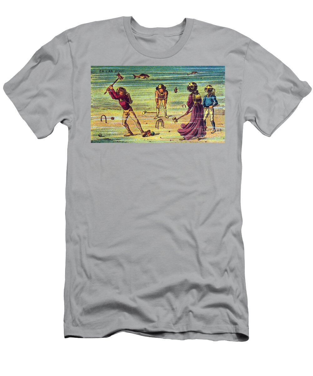 Underwater Croquet 1900s French Science Source T-Shirt