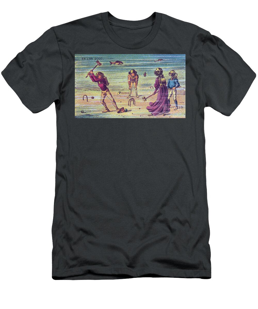 Underwater Croquet L1 Historic Illustrations T-Shirt
