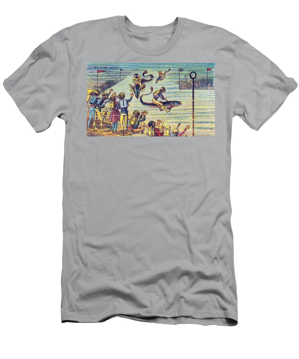 Underwater Race 1900s French Postcard Science Source T-Shirt