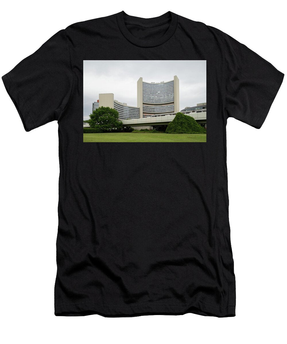 United Nations Office At Vienna on a Cloudy Day in Summer Stefan Rotter T-Shirt