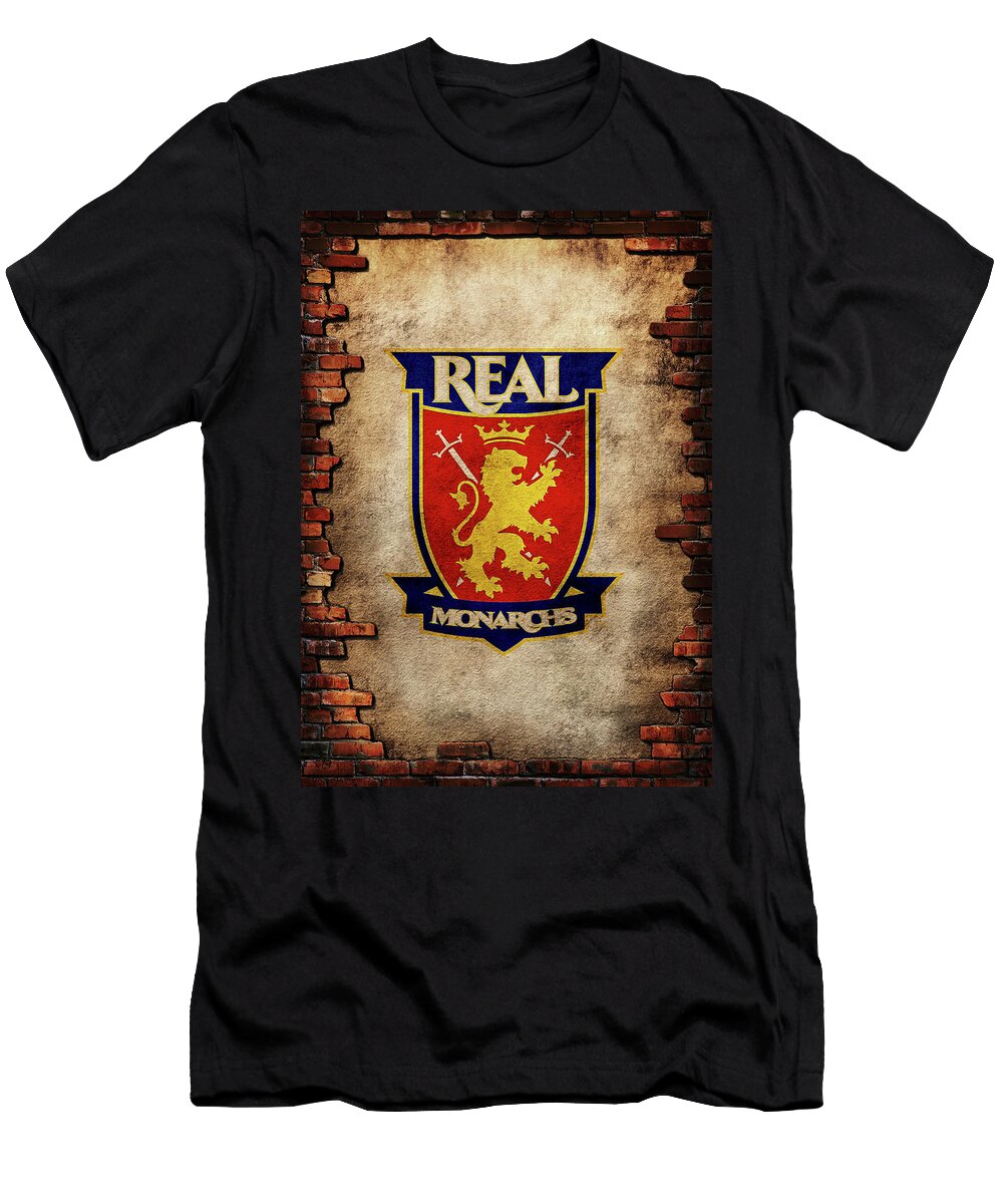 United Soccer League Red Brick Real Monarchs Leith Huber T-Shirt