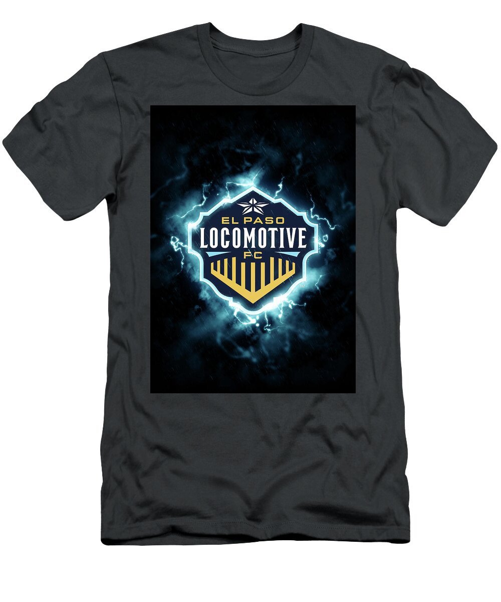 United Soccer League Red Lighting Blue El Paso Locomotive Fc Leith Huber T-Shirt