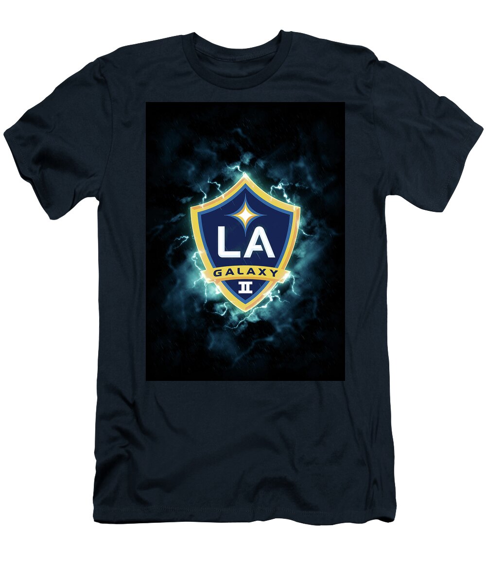 United Soccer League Red Lighting Blue LA Galaxy Ii Leith Huber T-Shirt