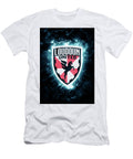 United Soccer League Red Lighting Blue Loudoun United Fc Leith Huber T-Shirt
