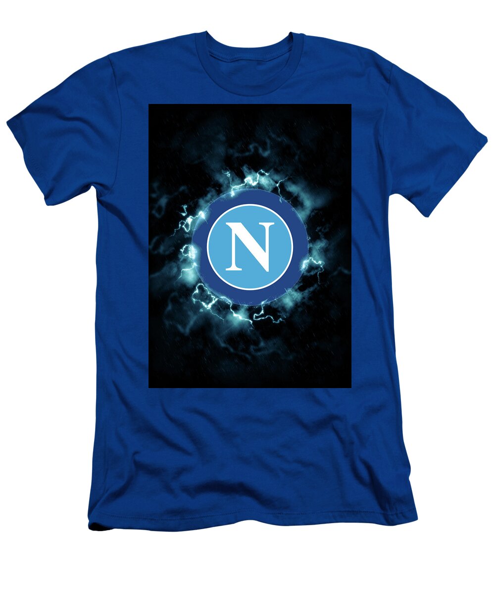 United Soccer League Red Lighting Blue Ssc Napoli Leith Huber T-Shirt