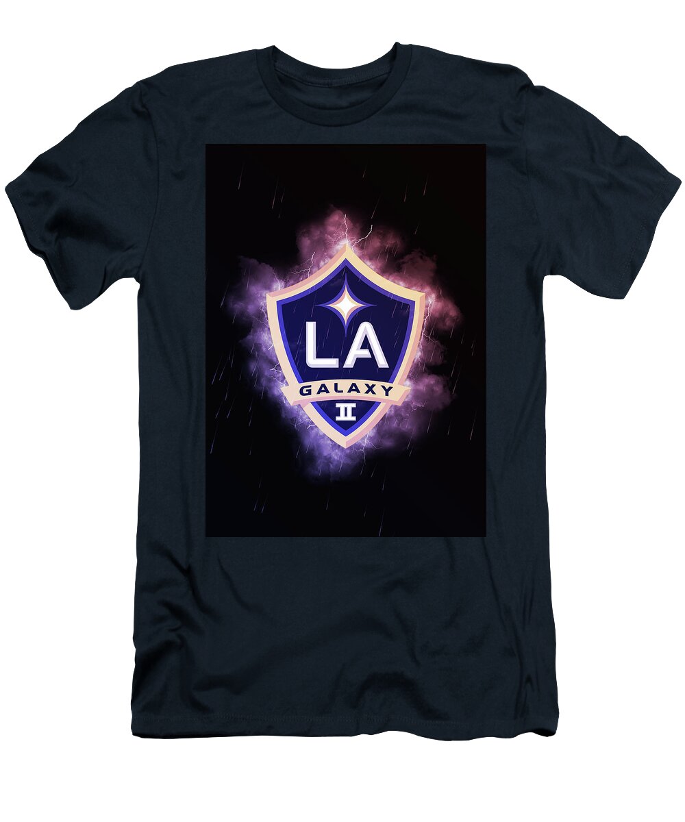 United Soccer League Red Lighting Red LA Galaxy Ii Leith Huber T-Shirt