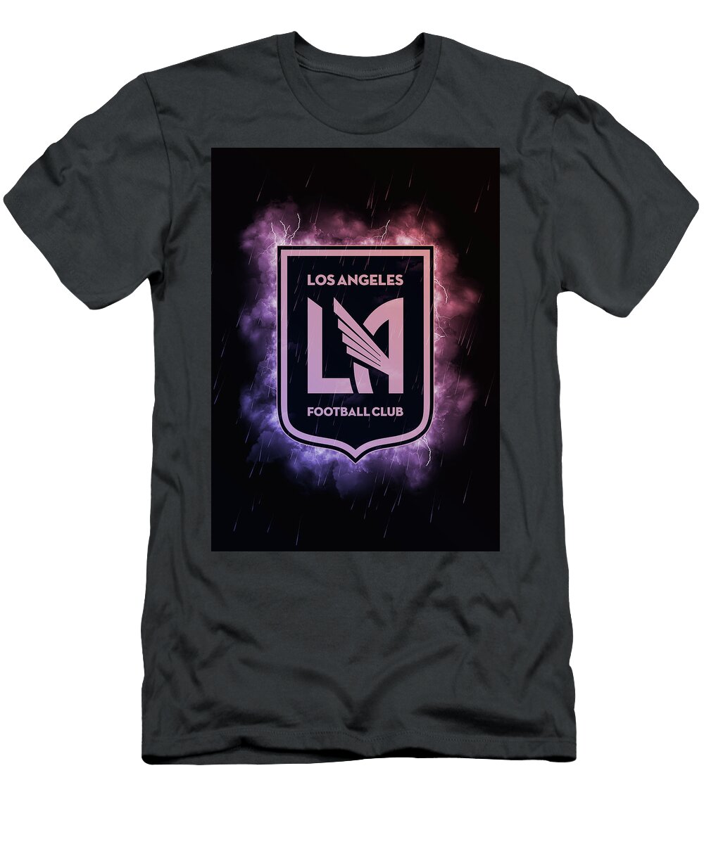 United Soccer League Red Lighting Red Los Angeles Football Club Leith Huber T-Shirt