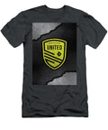 United Soccer League Red Metal Art New Mexico United Leith Huber T-Shirt