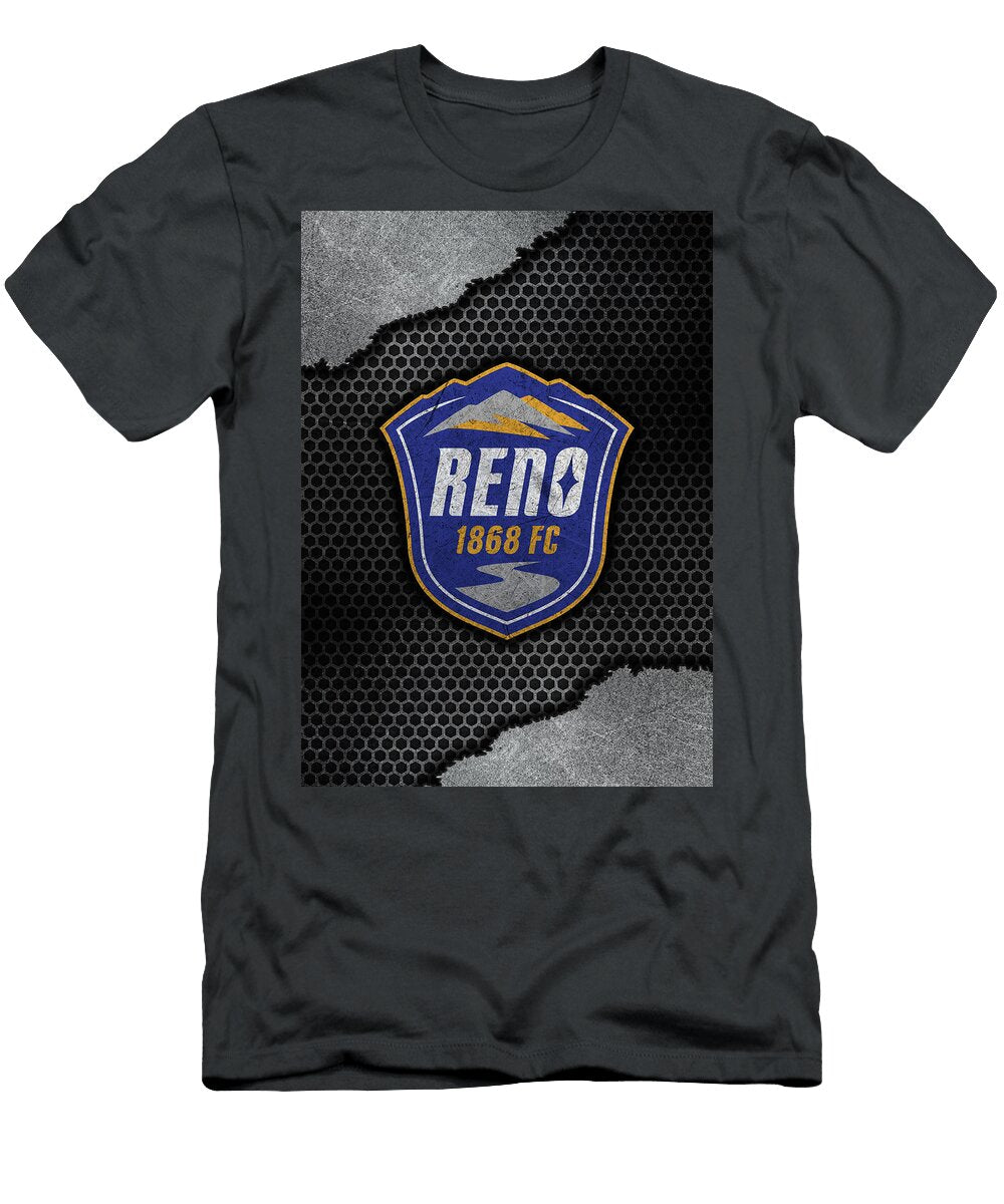 United Soccer League Red Metal Art Reno Fc Leith Huber T-Shirt