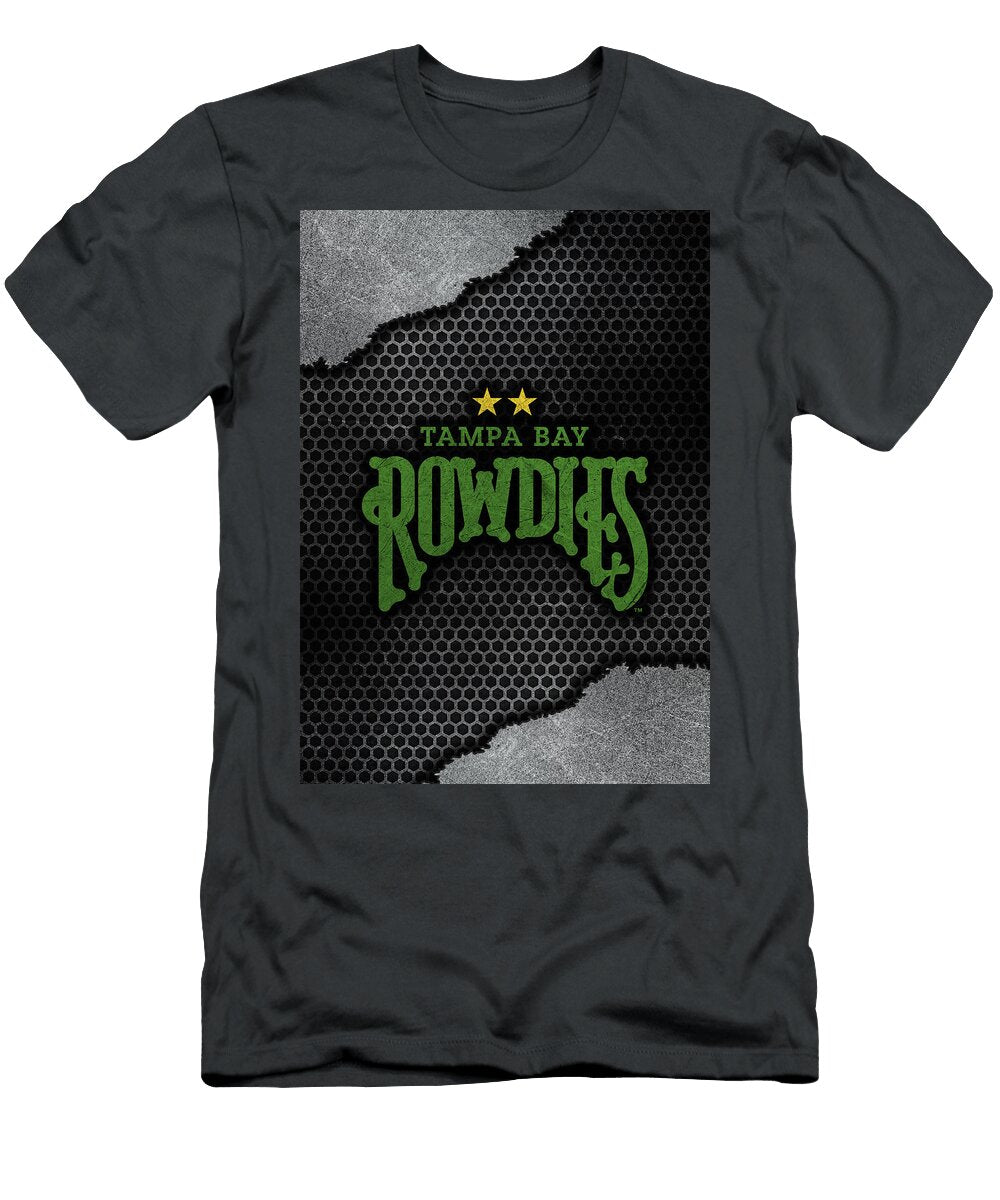 United Soccer League Red Metal Art Tampa Bay Rowdies Leith Huber T-Shirt