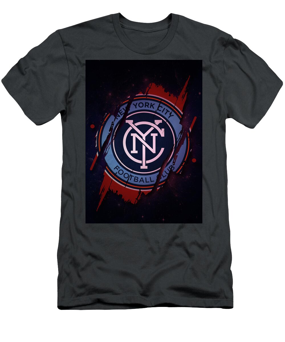 United Soccer League Red Red New York City Fc Leith Huber T-Shirt