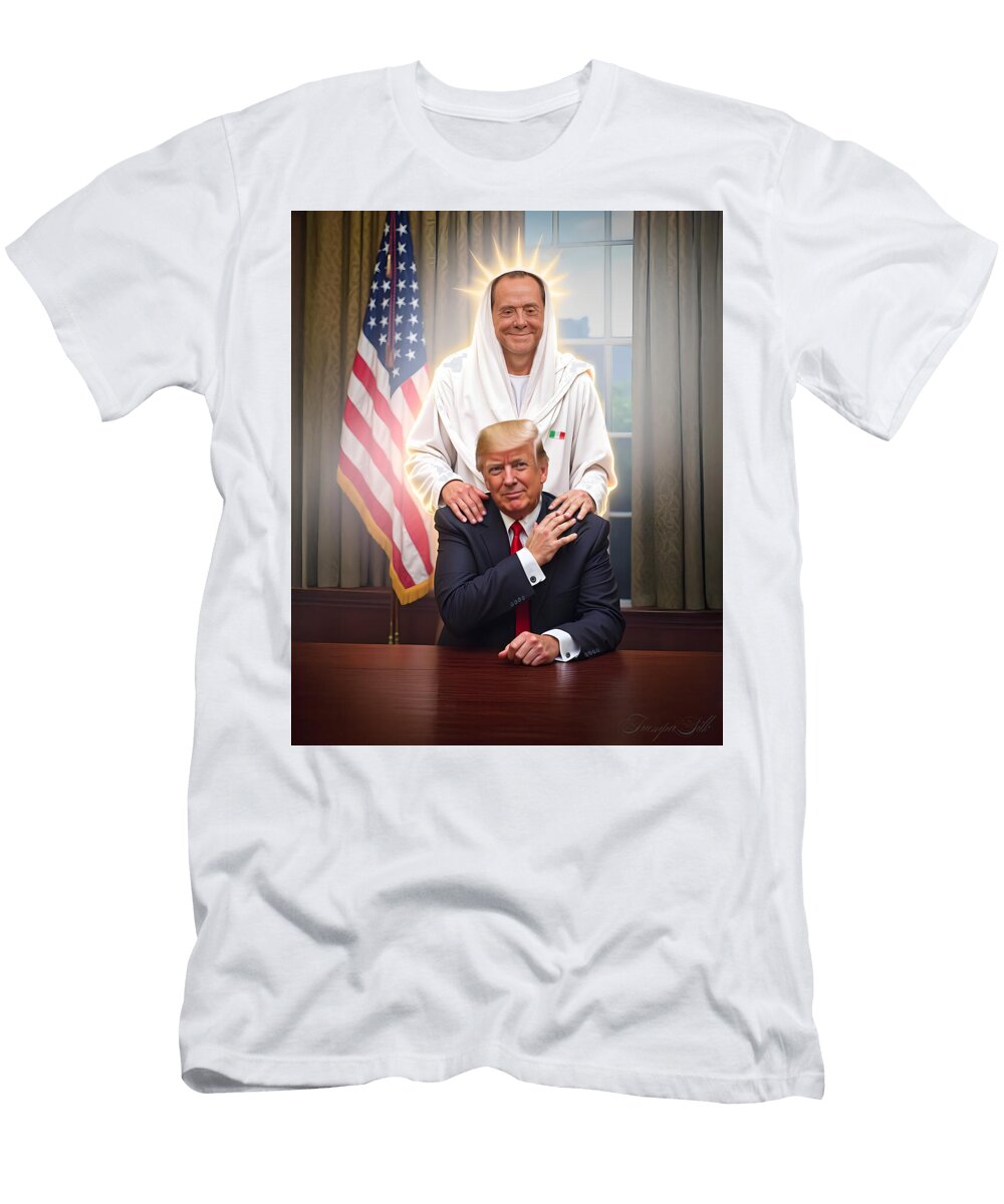 Uno Scudo Italiano in America Trumpa Silk T-Shirt
