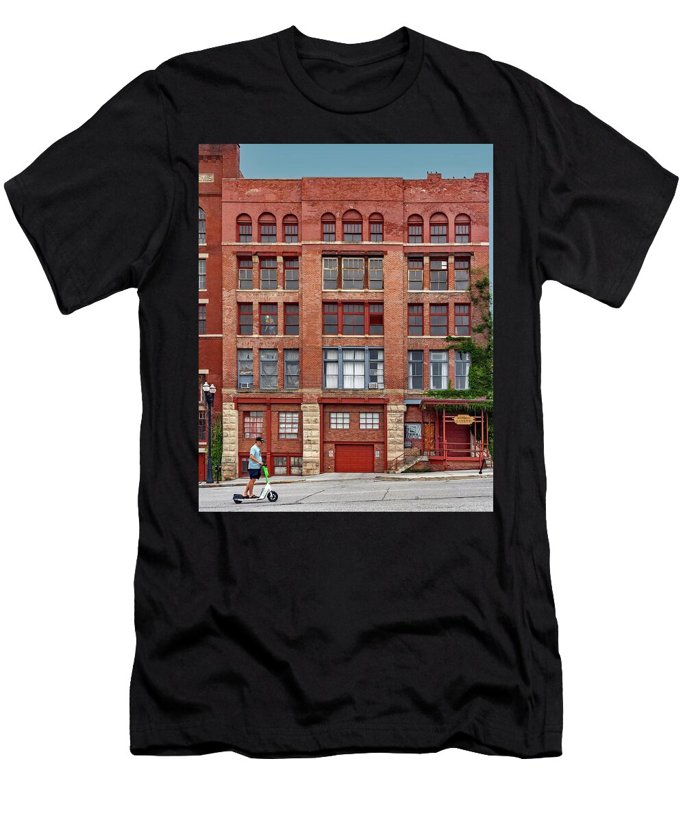 Uphill in the Old Market Omaha Nikolyn Mcdonald T-Shirt