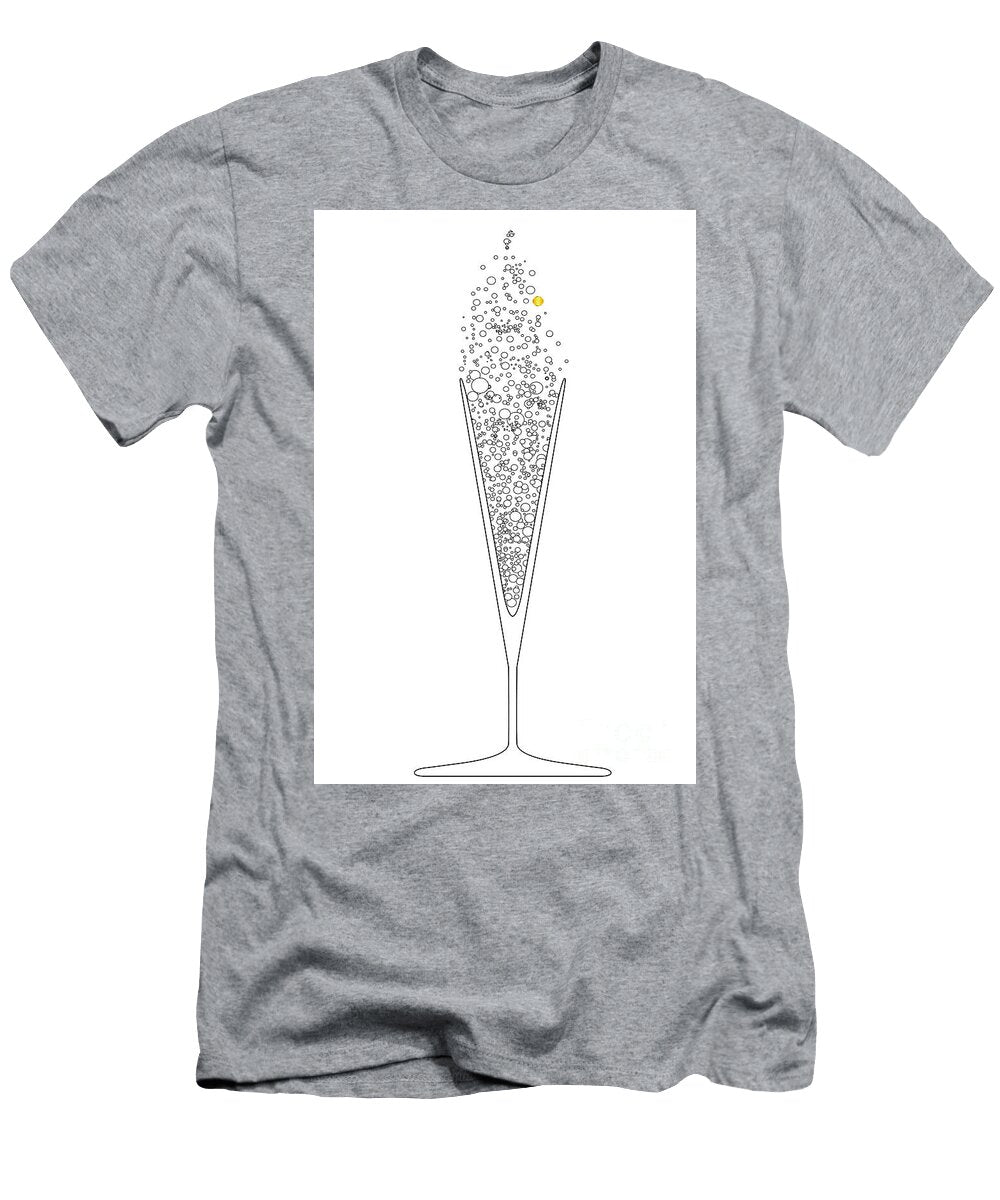V Shaped Champagne Glass Bigalbaloo Stock T-Shirt