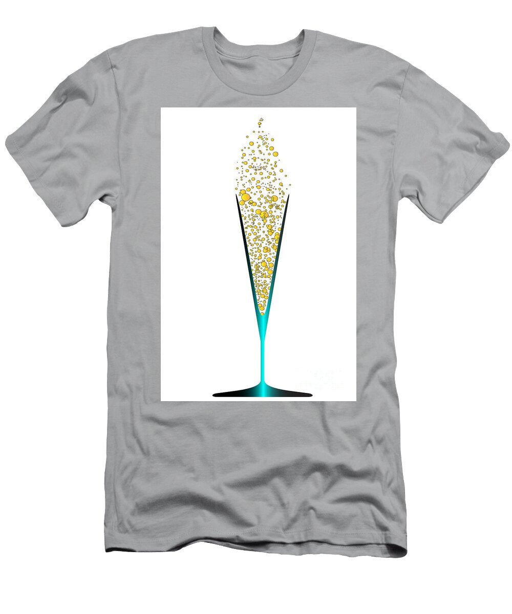 V Shaped Champagne Glasses Bigalbaloo Stock T-Shirt