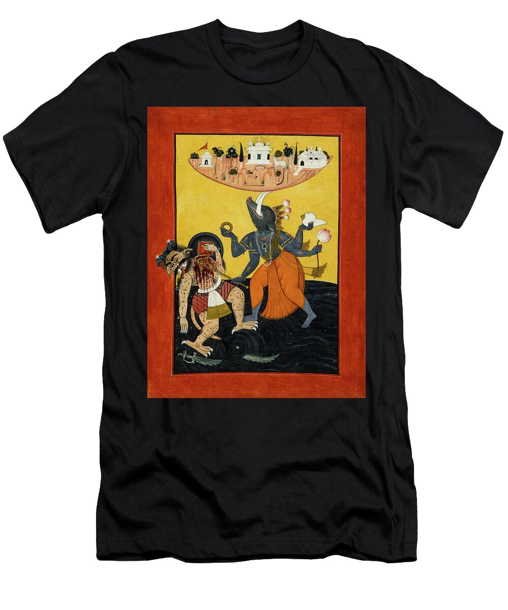 Varaha with Bhu Orca Art Gallery T-Shirt