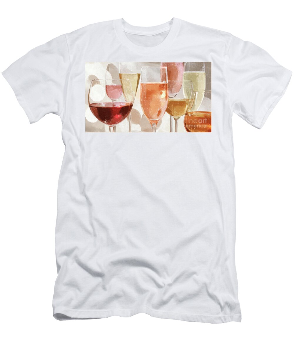 Various Drinks in Elegant Glassware Beautiful Things T-Shirt