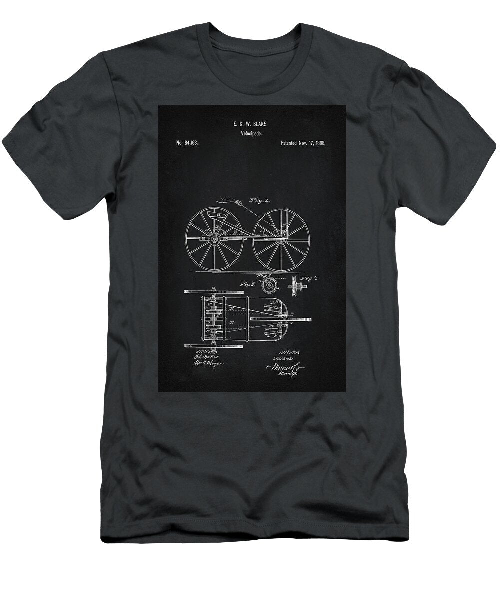 Velocipede Patent Art 2f Brian Reaves T-Shirt