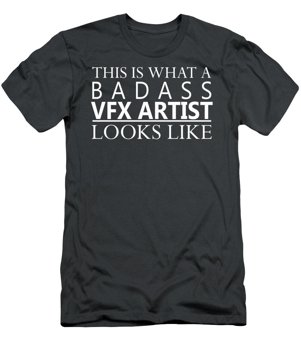 Vfx Artist Looks Like Funny Multimedia Cgi Animator Abui Caeli T-Shirt