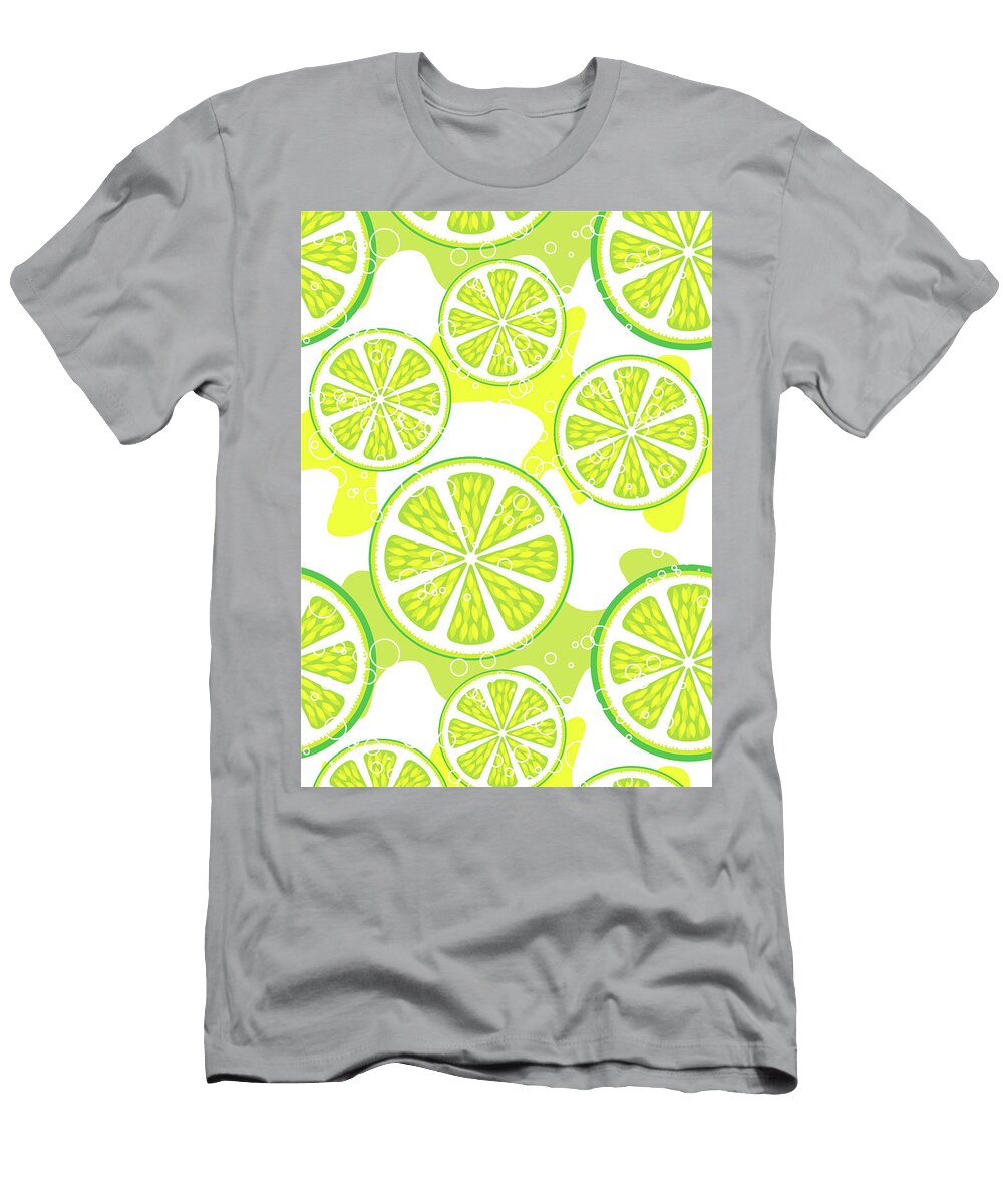 Vibrant Citrus Slices Pattern Benameur Benyahia T-Shirt