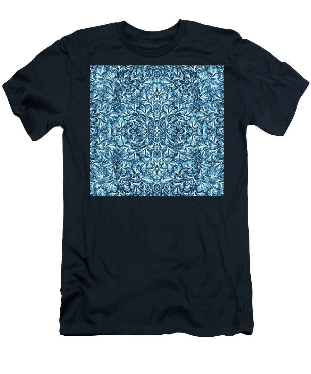 Victorian Blue Tile Background Tom Hill T-Shirt