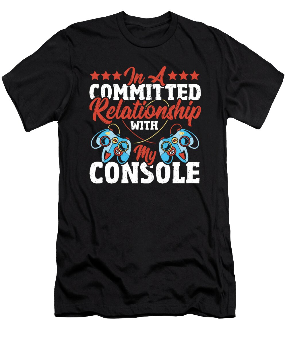 Video Games Player Funny Valentines Day Gamer Boy Men Alessandra Roth T-Shirt
