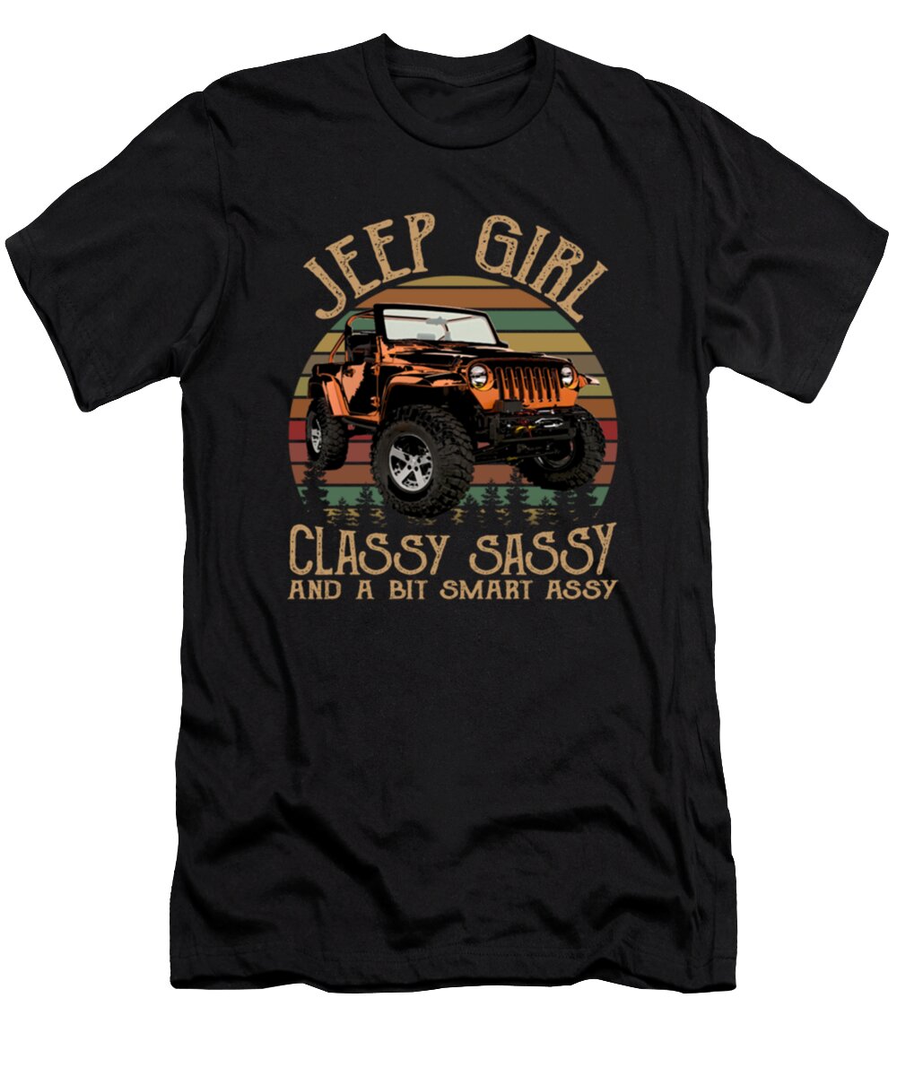 Vintage Jeep Girl Classy Sassy a Bit Smart Assy Tinh Tran Le Thanh T-Shirt