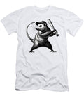Vintage Possum Playing Softball Baseball Opossum Lover Softball Player Job T-Shirt