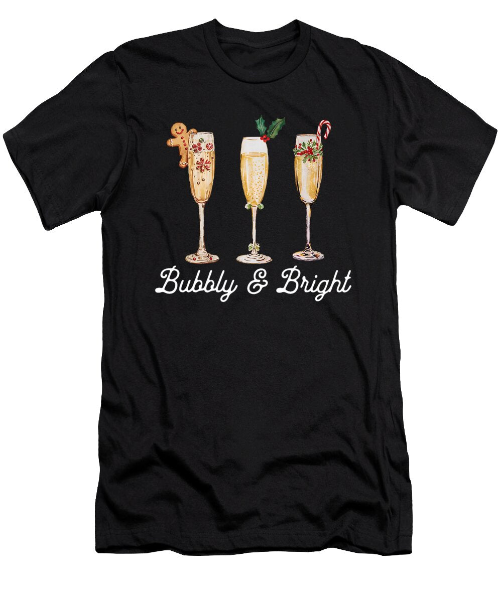 Vintage Retro Bubbly and Bright Funny Cocktail Natalie Lidford T-Shirt