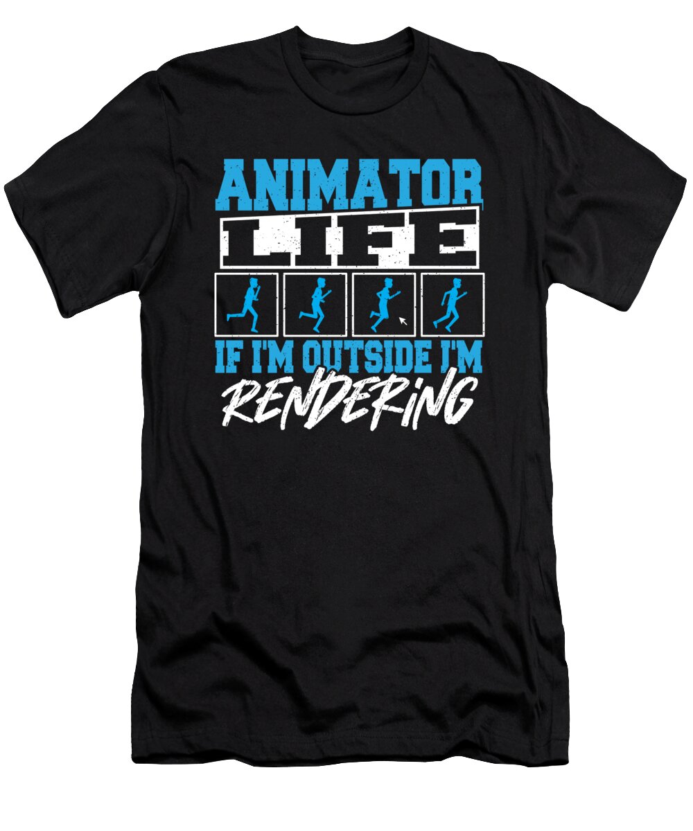 Visual Artist Cartoon Animator 3d Animation Fan Alessandra Roth T-Shirt