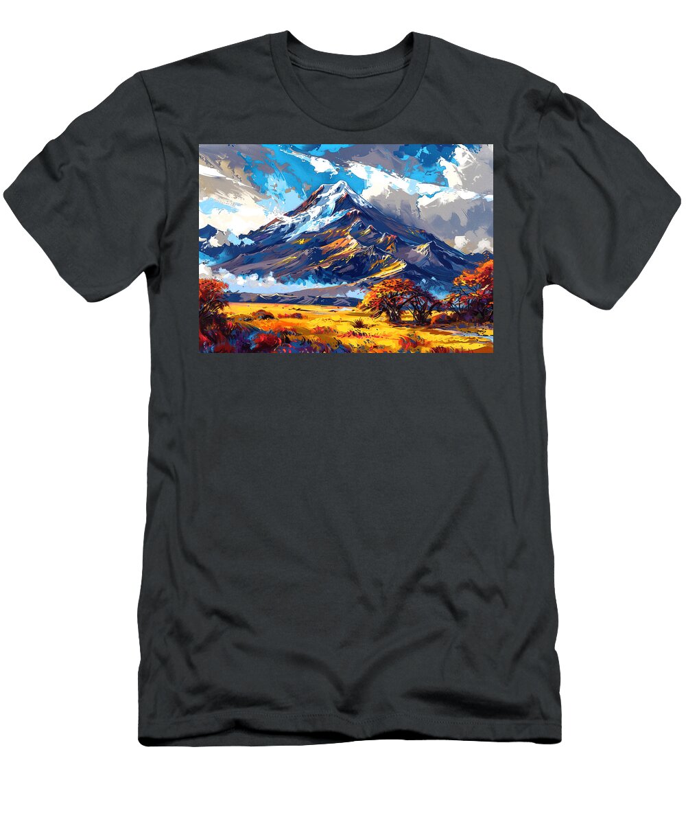 Volcano Beautiful Mount New Doom Zealand Nature Rhys Jacobson T-Shirt