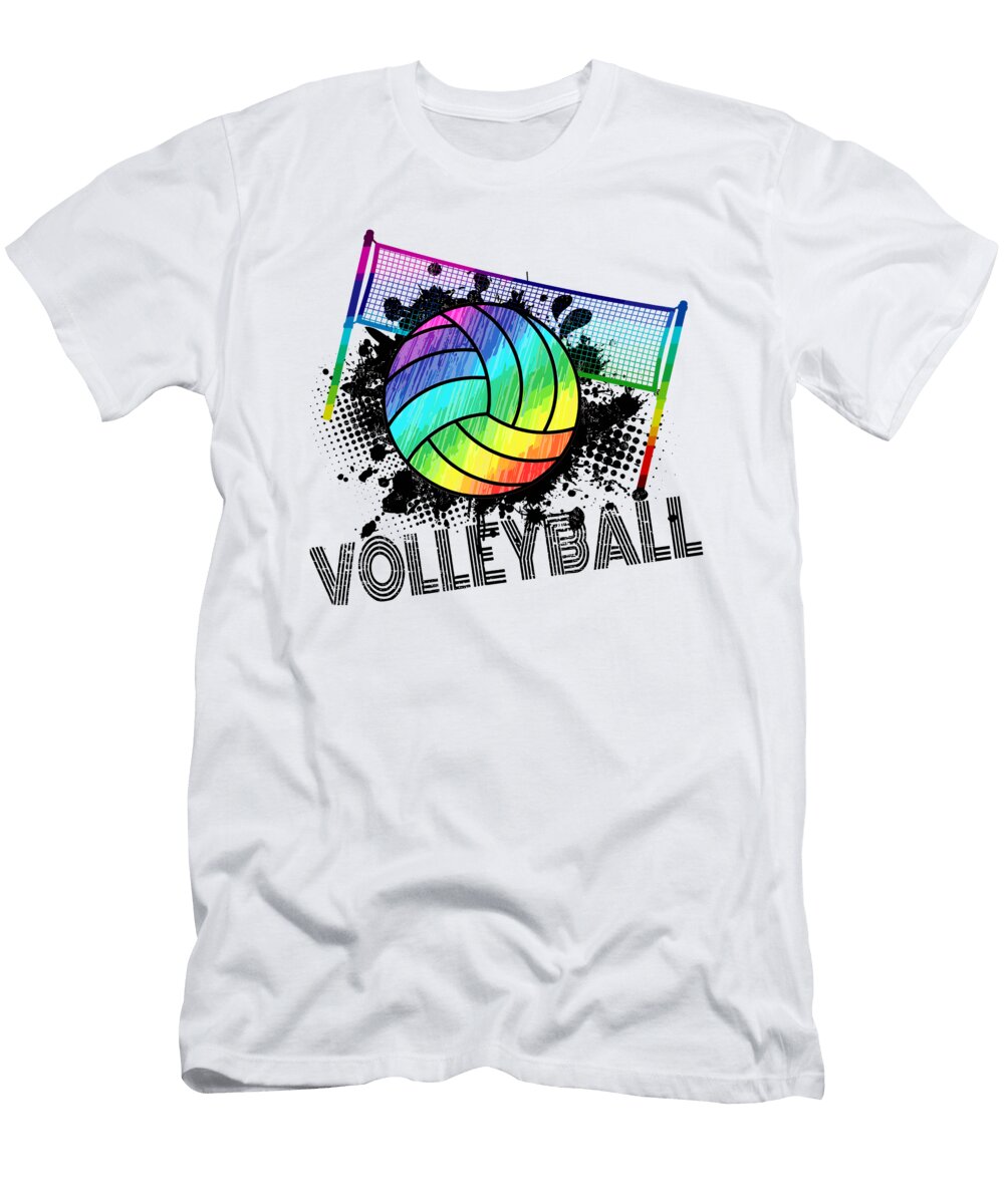 Volleyball Tie Dye Blue Purple Teenage Girls Perfect 1 T-Shirt
