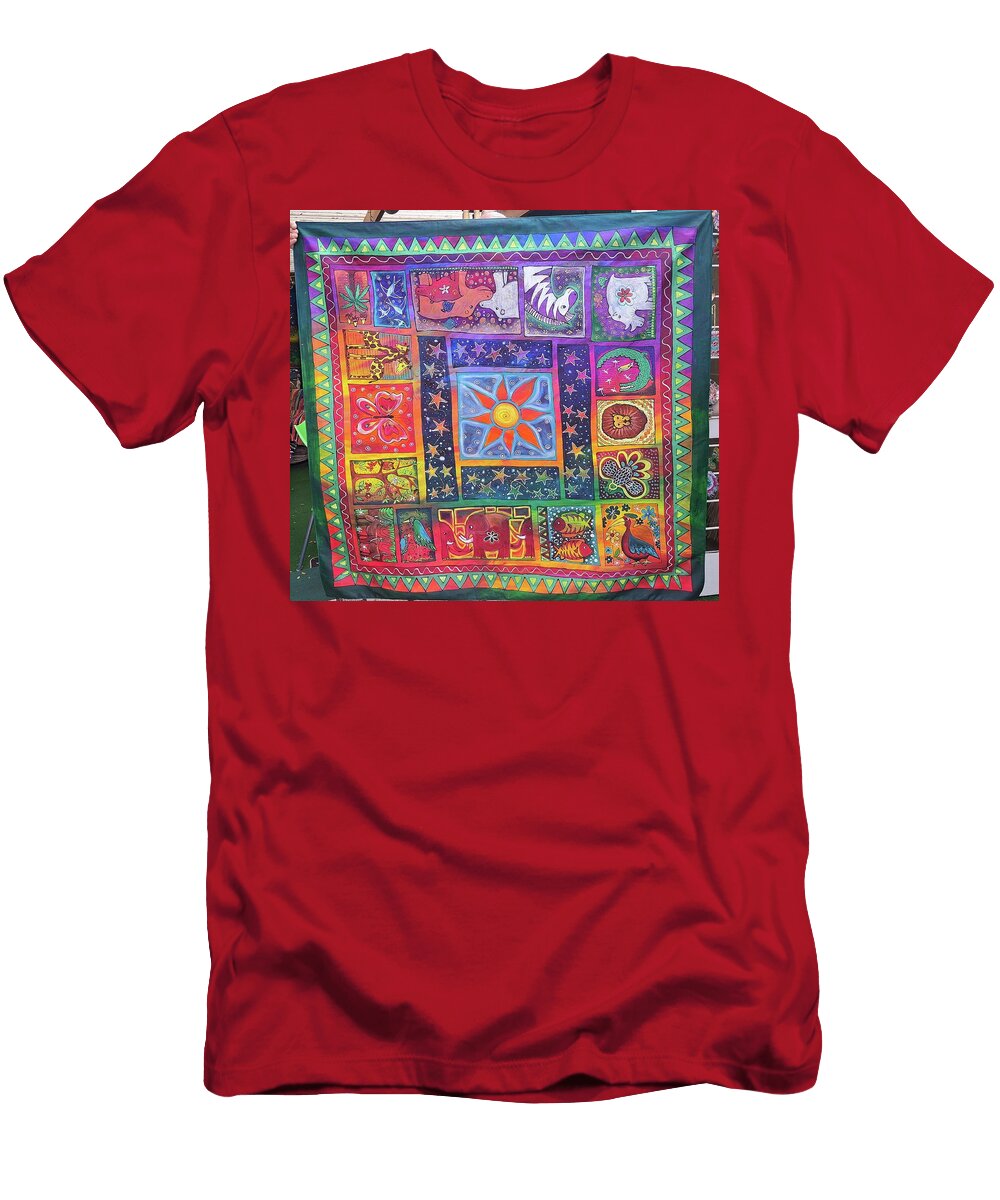 Wacky African Animal Tablecloth Alexa Kirsten T-Shirt
