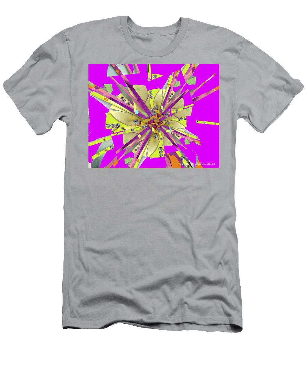 Wacky Flower Collage Karen Szybalski T-Shirt