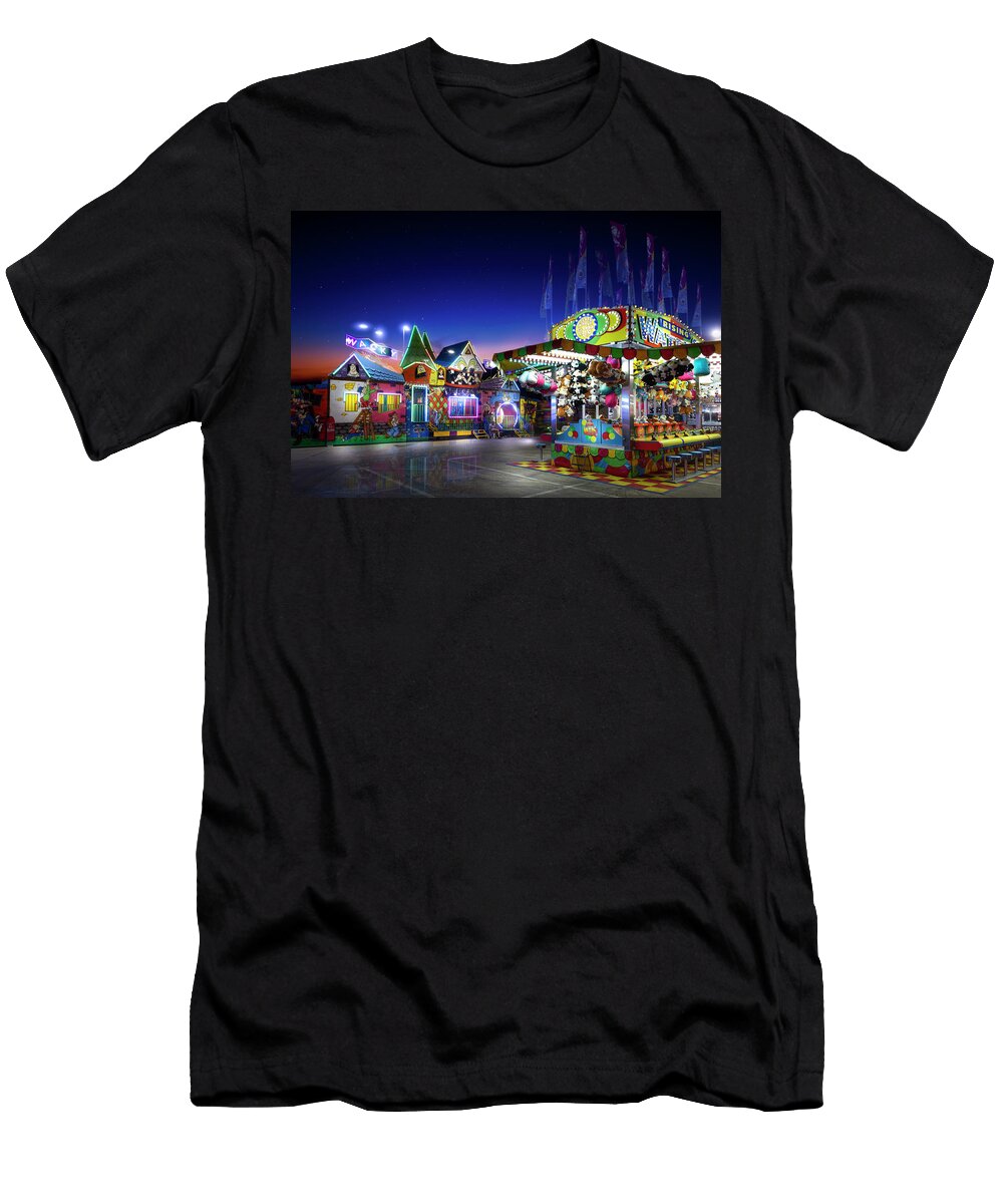 Wacky Funhouse on the Midway Mark Andrew Thomas T-Shirt