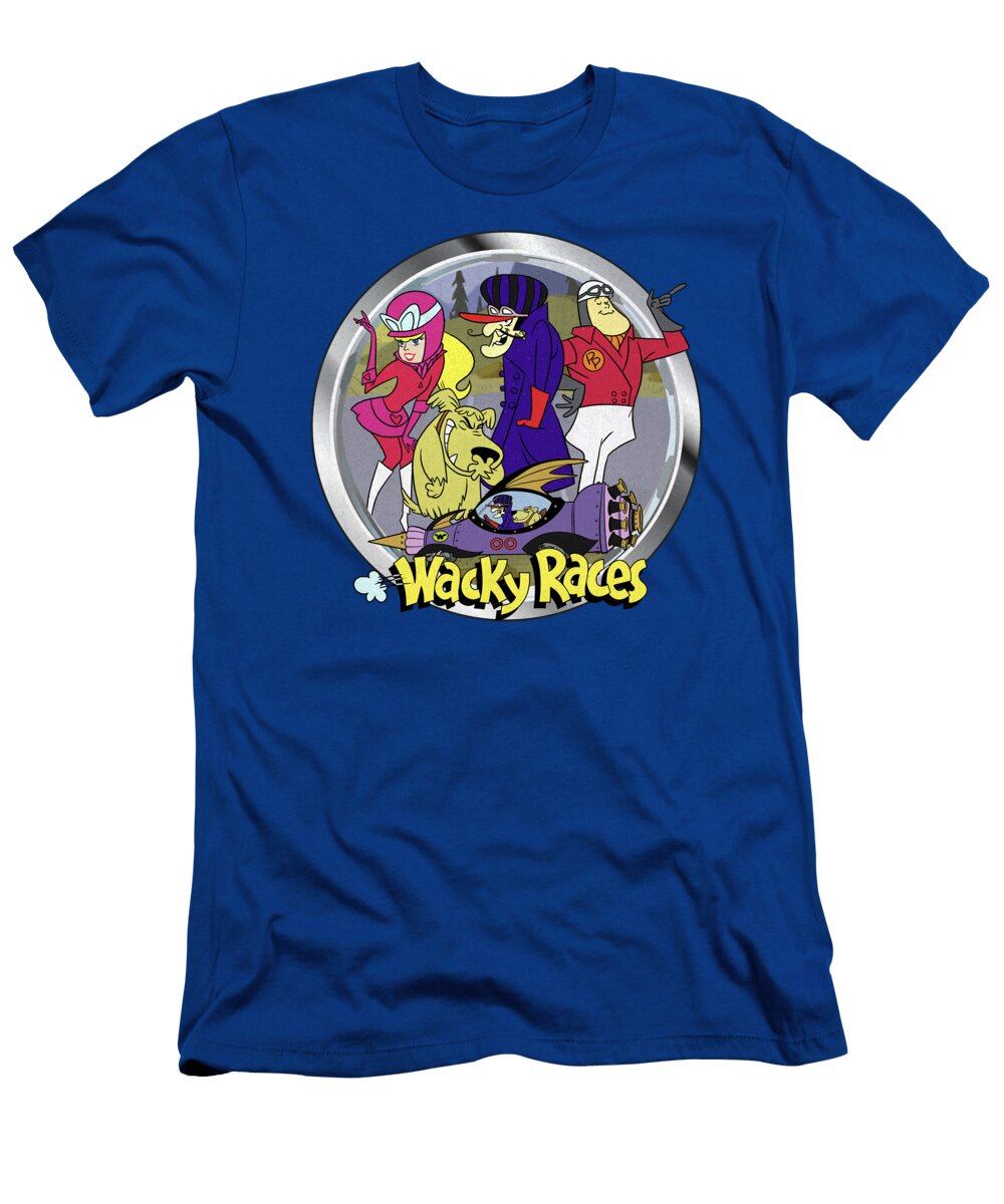 Wacky Races 70s Cartoon Main Characters Glen Evans T-Shirt