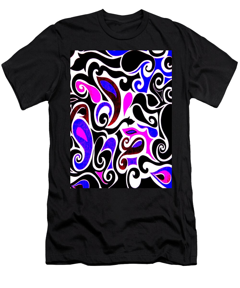 Wacky Retro Swirl Yonni H T-Shirt